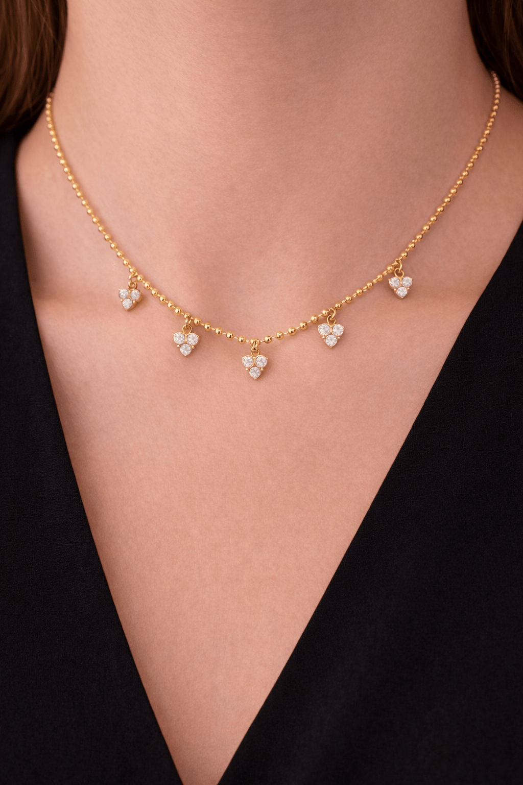 SOFT HEART NECKLACE best gold plated tarnish and water resistant piece by Irish Jewellery brand - Lynott Jewellery