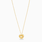 BUBBLE HEART NECKLACE best gold plated tarnish and water resistant piece by Irish Jewellery brand - Lynott Jewellery
