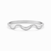 GLIMMER WAVE STRIKE BANGLE best gold plated tarnish and water resistant piece by Irish Jewellery brand - Lynott Jewellery