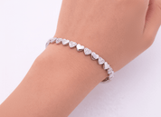 CONNECTED HEARTS BANGLE best gold plated tarnish and water resistant piece by Irish Jewellery brand - Lynott Jewellery
