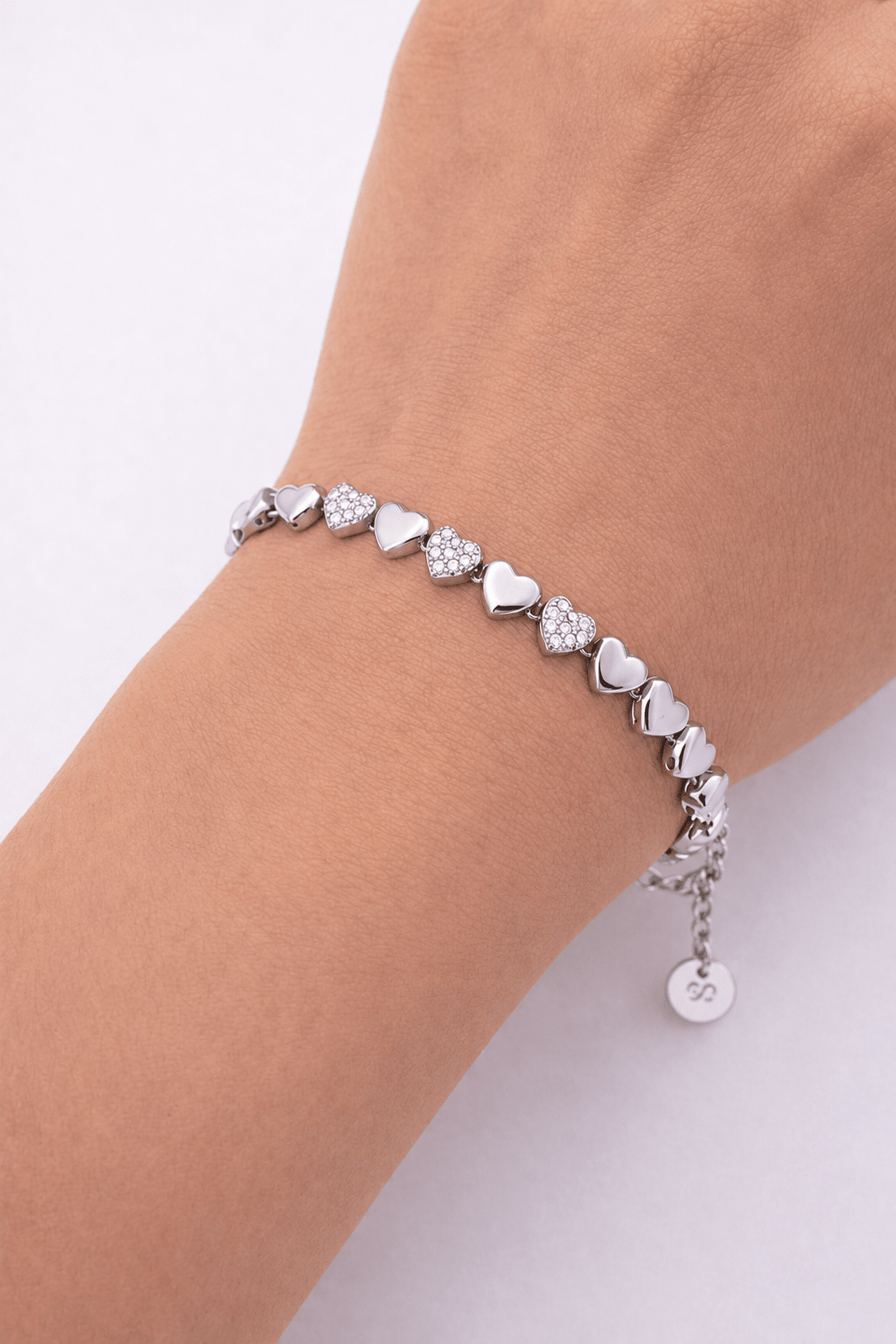 CONNECTED HEARTS BRACELET best gold plated tarnish and water resistant piece by Irish Jewellery brand - Lynott Jewellery