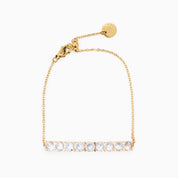 HALF N HALF DAINTY BRACELET best gold plated tarnish and water resistant piece by Irish Jewellery brand - Lynott Jewellery