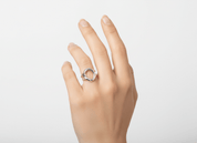 CIRCLE CHUNKY ADJUSTABLE RING best gold plated tarnish and water resistant piece by Irish Jewellery brand - Lynott Jewellery