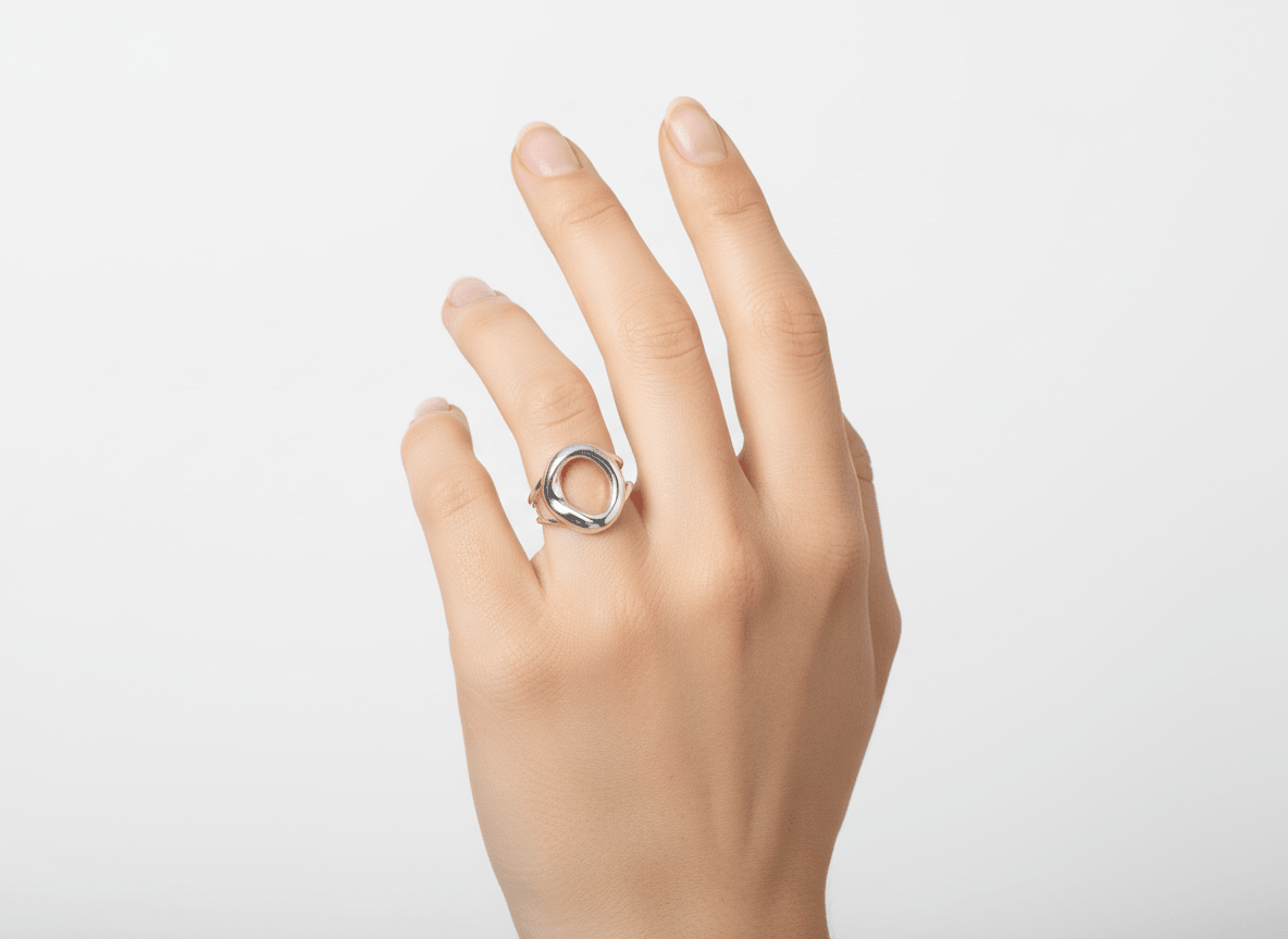 CIRCLE CHUNKY ADJUSTABLE RING best gold plated tarnish and water resistant piece by Irish Jewellery brand - Lynott Jewellery