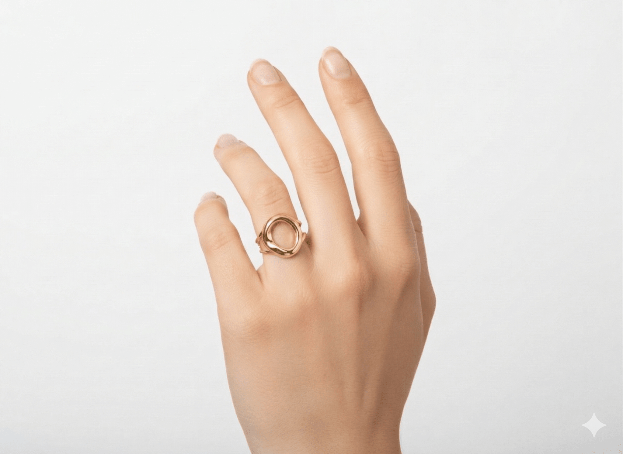 CIRCLE CHUNKY ADJUSTABLE RING best gold plated tarnish and water resistant piece by Irish Jewellery brand - Lynott Jewellery