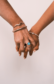 PASTEL BLUE BABY ADJUSTABLE RING best gold plated tarnish and water resistant piece by Irish Jewellery brand - Lynott Jewellery