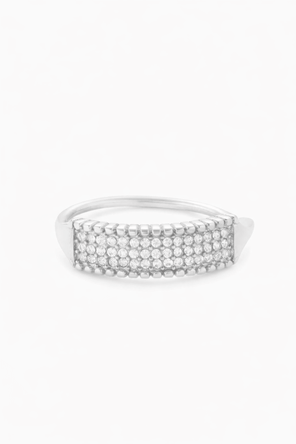 SPARKLE BLOCK ADJUSTABLE RING best gold plated tarnish and water resistant piece by Irish Jewellery brand - Lynott Jewellery
