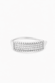 SPARKLE BLOCK ADJUSTABLE RING best gold plated tarnish and water resistant piece by Irish Jewellery brand - Lynott Jewellery