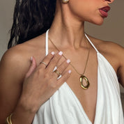 YOUR MAJESTY ADJUSTABLE RING best gold plated tarnish and water resistant piece by Irish Jewellery brand - Lynott Jewellery