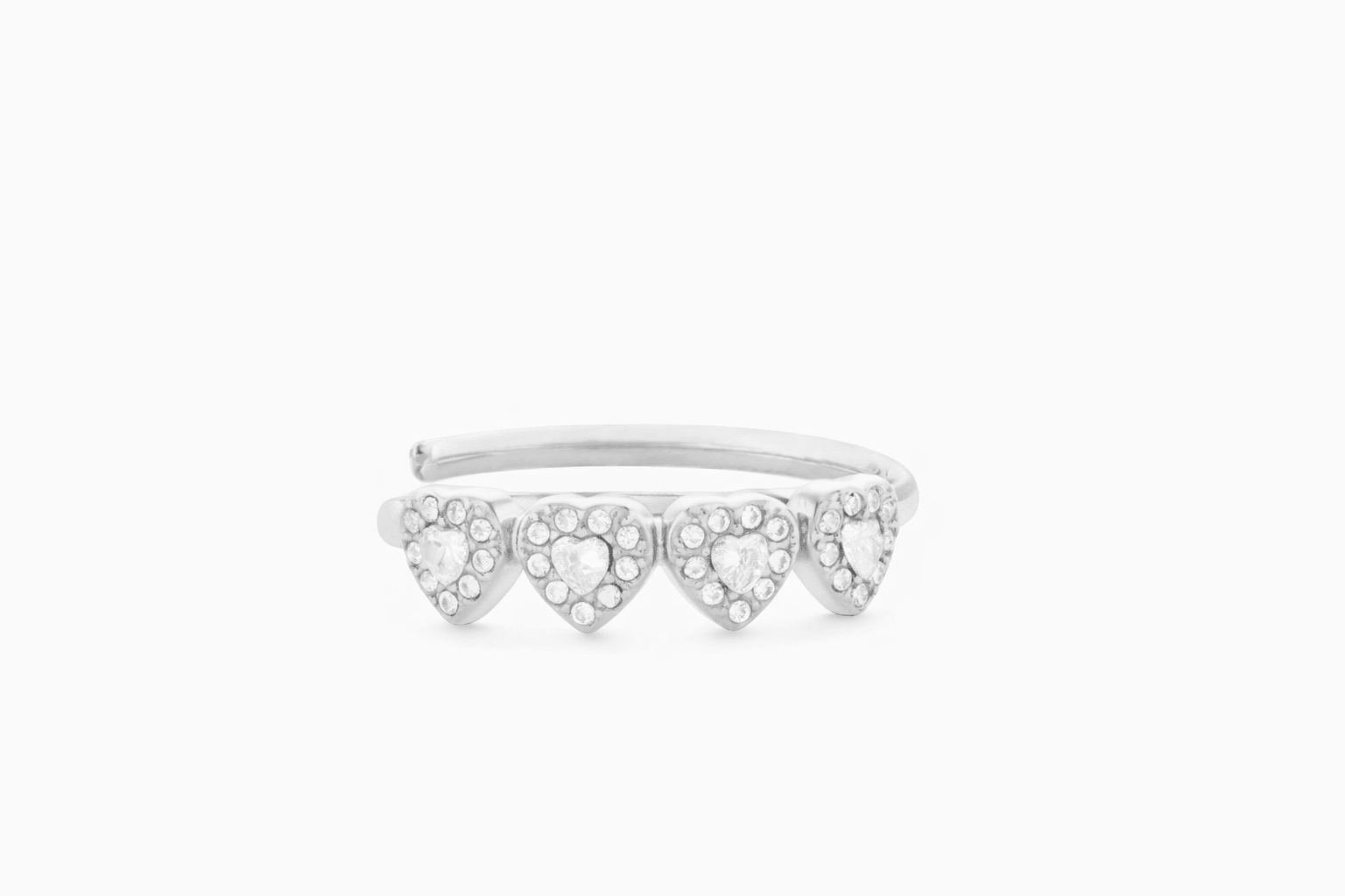 WOVEN HEARTS ADJUSTABLE RING best gold plated tarnish and water resistant piece by Irish Jewellery brand - Lynott Jewellery
