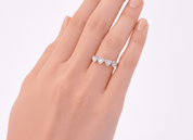 WOVEN HEARTS ADJUSTABLE RING best gold plated tarnish and water resistant piece by Irish Jewellery brand - Lynott Jewellery