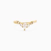 PRETTY PLEASE DIAMOND RING best gold plated tarnish and water resistant piece by Irish Jewellery brand - Lynott Jewellery