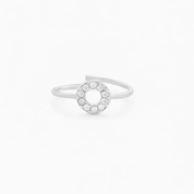 CIRCLE PINKY DELICATE RING best gold plated tarnish and water resistant piece by Irish Jewellery brand - Lynott Jewellery