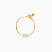 POP OF PINKY RING best gold plated tarnish and water resistant piece by Irish Jewellery brand - Lynott Jewellery