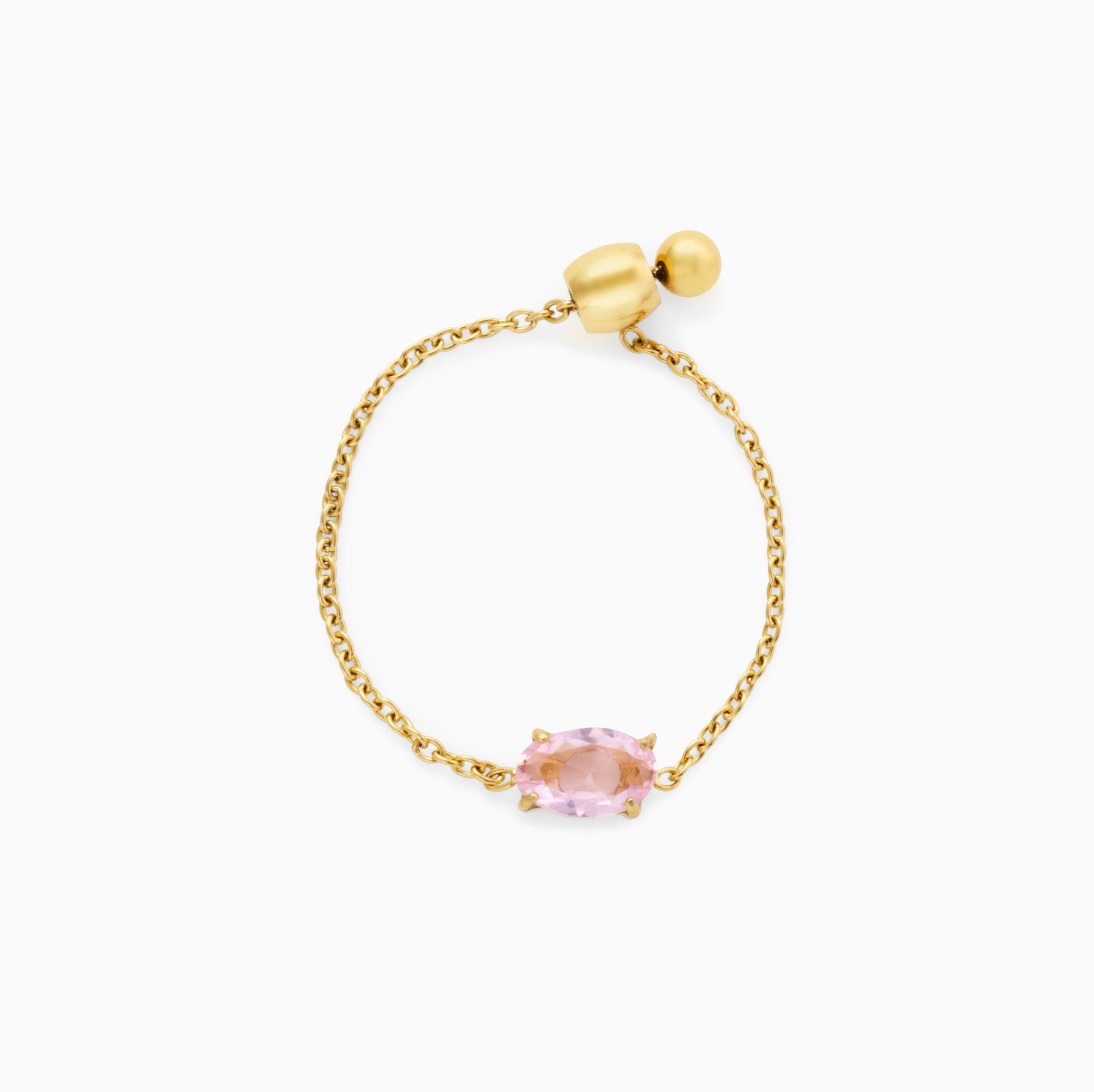 POP OF PINK PINKY RING best gold plated tarnish and water resistant piece by Irish Jewellery brand - Lynott Jewellery