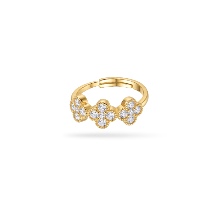 TOTAL GLAM RING best gold plated tarnish and water resistant piece by Irish Jewellery brand - Lynott Jewellery