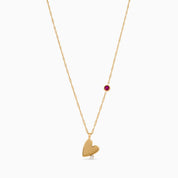 RACHEL GORRY YOUR KEEPSAKE BIRTHSTONE ENGRAVEABLE NECKLACE best gold plated tarnish and water resistant piece by Irish Jewellery brand - Lynott Jewellery