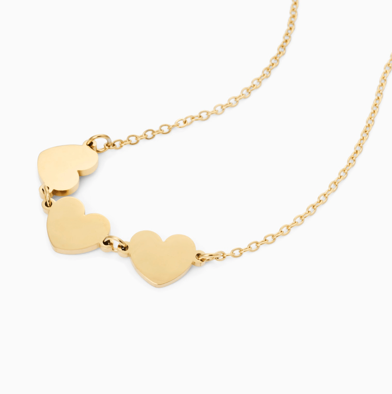 RACHEL GORRY TRUE HEART ENGRAVABLE NECKLACE best gold plated tarnish and water resistant piece by Irish Jewellery brand - Lynott Jewellery