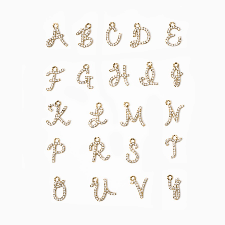 MEGAN FORTE CLARKE CHRONICALLY ONLINE INITIAL CHARM NECKLACE best gold plated tarnish and water resistant piece by Irish Jewellery brand - Lynott Jewellery