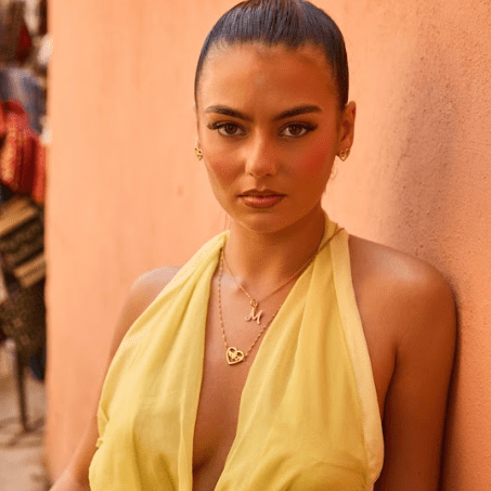 MEGAN FORTE CLARKE CHRONICALLY ONLINE INITIAL CHARM NECKLACE best gold plated tarnish and water resistant piece by Irish Jewellery brand - Lynott Jewellery