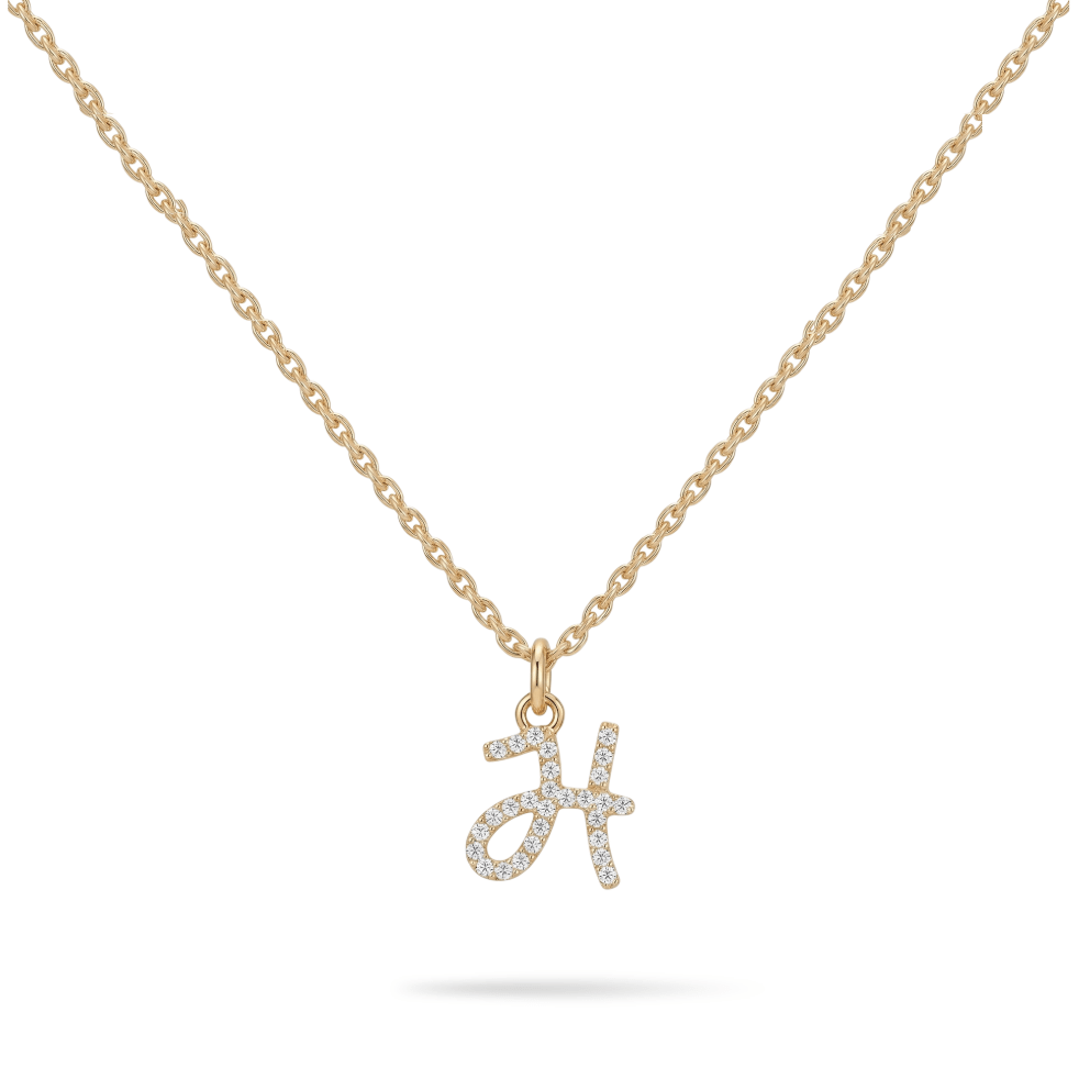 MEGAN FORTE CLARKE CHRONICALLY ONLINE INITIAL CHARM NECKLACE best gold plated tarnish and water resistant piece by Irish Jewellery brand - Lynott Jewellery