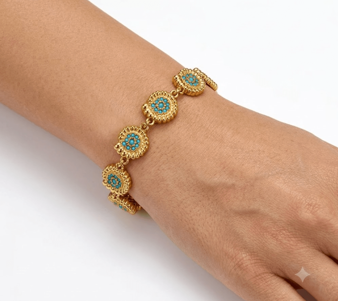 VENICE SHELL BRACELET best gold plated tarnish and water resistant piece by Irish Jewellery brand - Lynott Jewellery