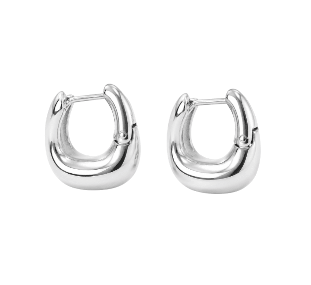LAGOON CHUNKY HOOPS best gold plated tarnish and water resistant piece by Irish Jewellery brand - Lynott Jewellery