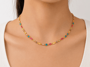 IBIZA NECKLACE best gold plated tarnish and water resistant piece by Irish Jewellery brand - Lynott Jewellery