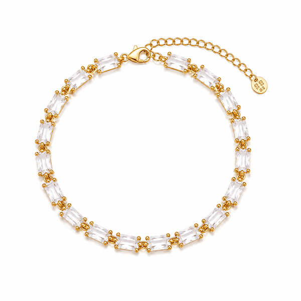 MALIBU TENNIS BRACELET best gold plated tarnish and water resistant piece by Irish Jewellery brand - Lynott Jewellery