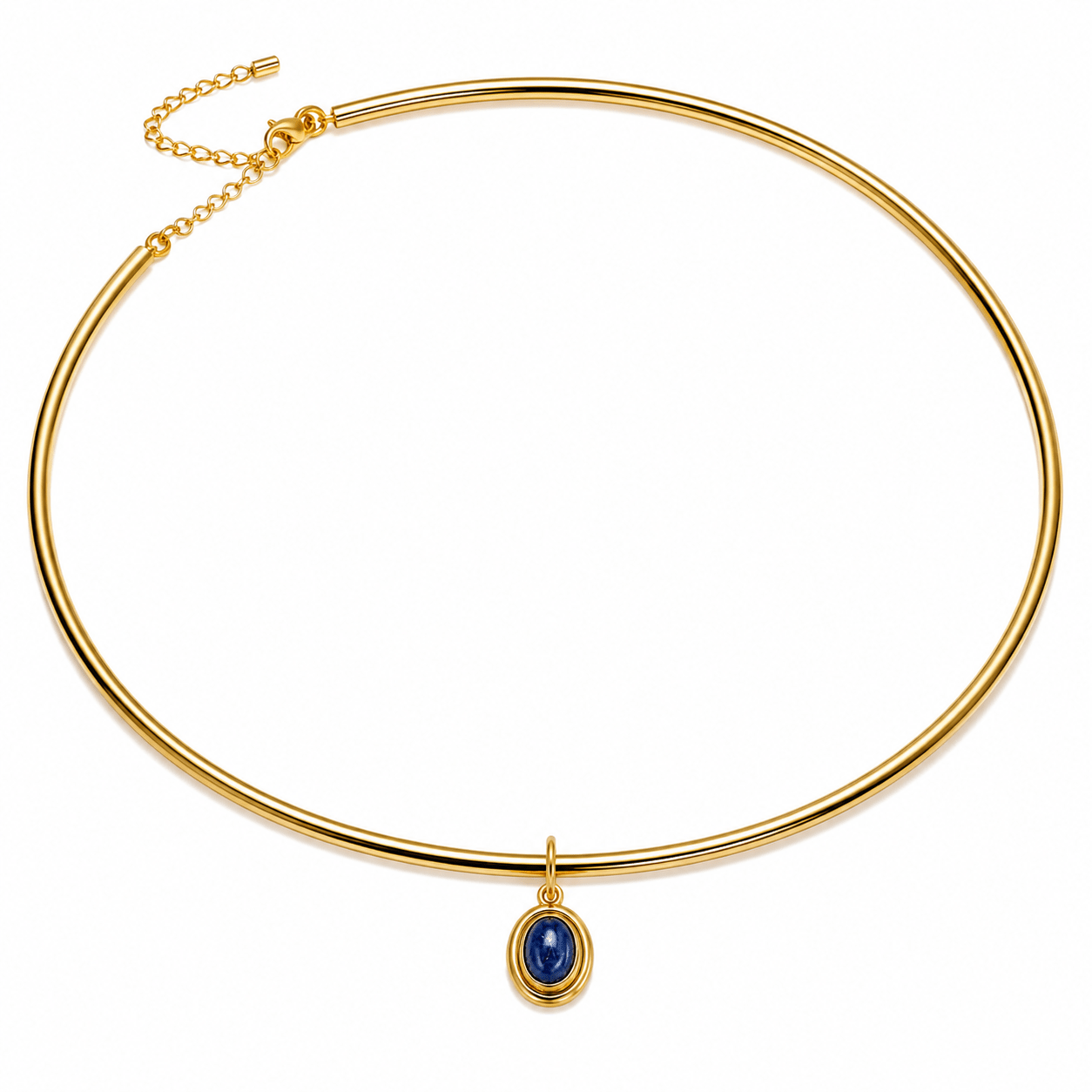 ORBIT BLUE CHARM best gold plated tarnish and water resistant piece by Irish Jewellery brand - Lynott Jewellery