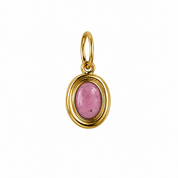 ORBIT PINK CHARM best gold plated tarnish and water resistant piece by Irish Jewellery brand - Lynott Jewellery