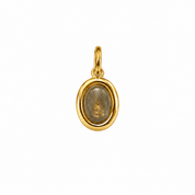 ORBIT GREY CHARM best gold plated tarnish and water resistant piece by Irish Jewellery brand - Lynott Jewellery
