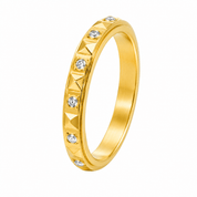 PRISM SPINNING RING best gold plated tarnish and water resistant piece by Irish Jewellery brand - Lynott Jewellery