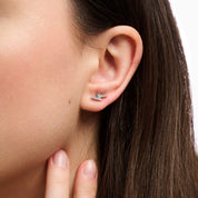 LIGHTENING BOLT STUDS best gold plated tarnish and water resistant piece by Irish Jewellery brand - Lynott Jewellery