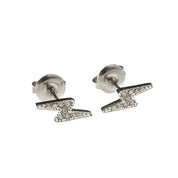 LIGHTENING BOLT STUDS best gold plated tarnish and water resistant piece by Irish Jewellery brand - Lynott Jewellery