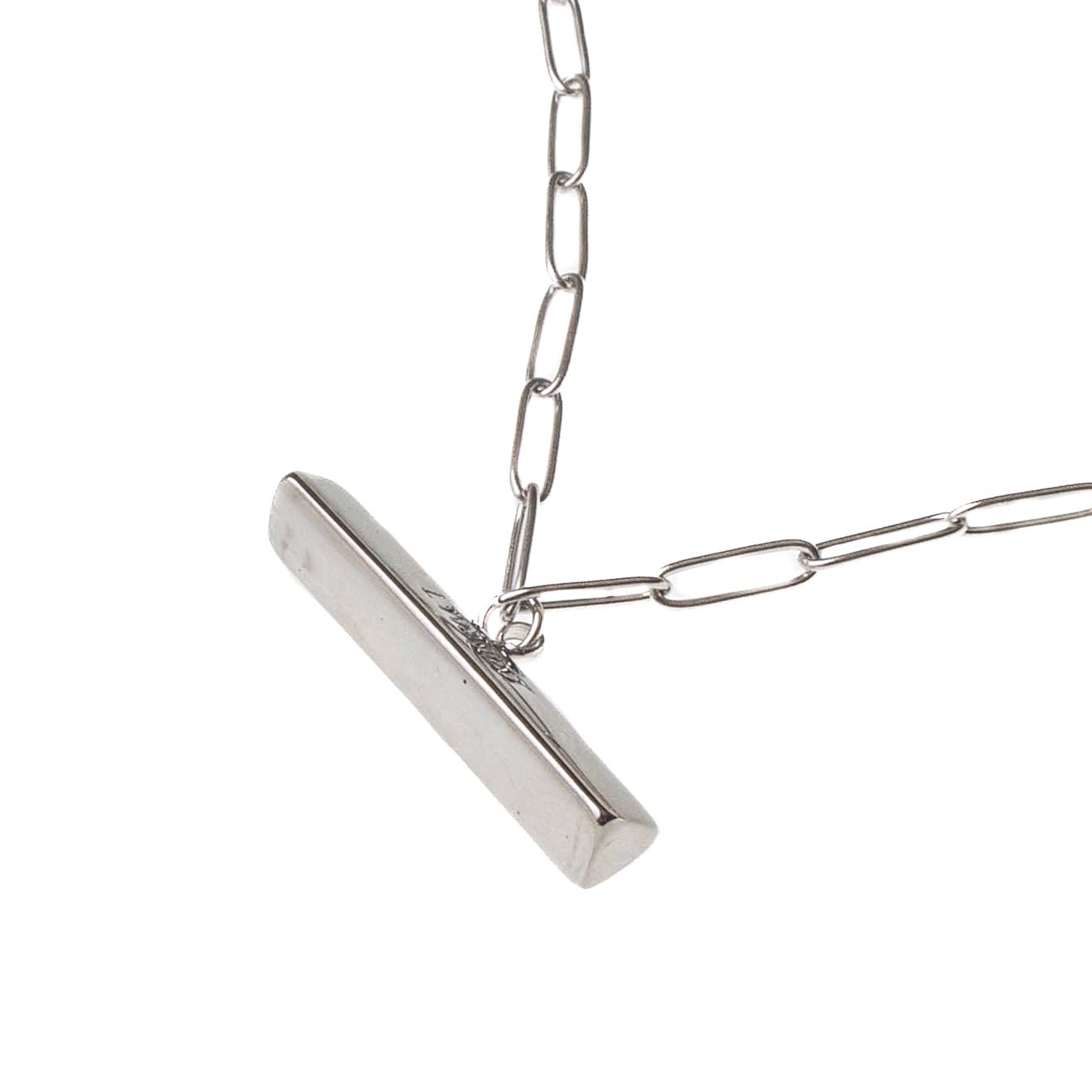 ENGRAVABLE T BAR NECKLACE best gold plated tarnish and water resistant piece by Irish Jewellery brand - Lynott Jewellery