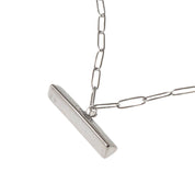 ENGRAVABLE T BAR NECKLACE best gold plated tarnish and water resistant piece by Irish Jewellery brand - Lynott Jewellery