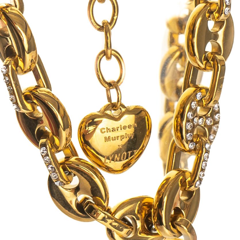 CHARLEEN X LYNOTT SUPERSTAR CHOKER best gold plated tarnish and water resistant piece by Irish Jewellery brand - Lynott Jewellery
