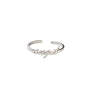 CHARLEEN X ANGEL ADJUSTABLE RING best gold plated tarnish and water resistant piece by - Lynott Jewellery