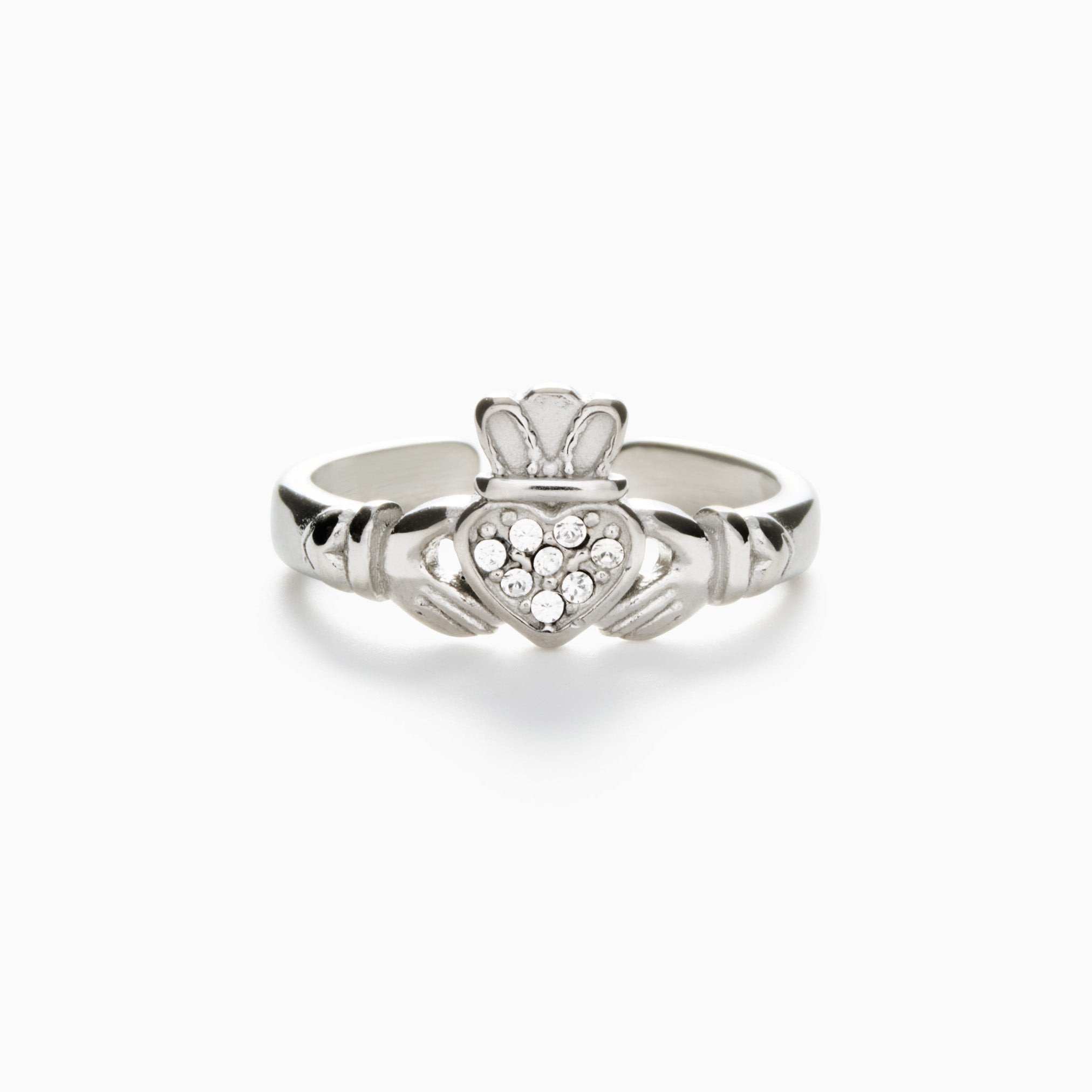 HEART CROWN ADJUSTABLE RING best gold plated tarnish and water resistant piece by - Lynott Jewellery