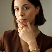 HEART CROWN ADJUSTABLE RING best gold plated tarnish and water resistant piece by - Lynott Jewellery