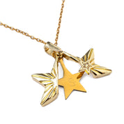 SECRET MESSAGE ENGRAVABLE STAR NECKLACE best gold plated tarnish and water resistant piece by Irish Jewellery brand - Lynott Jewellery