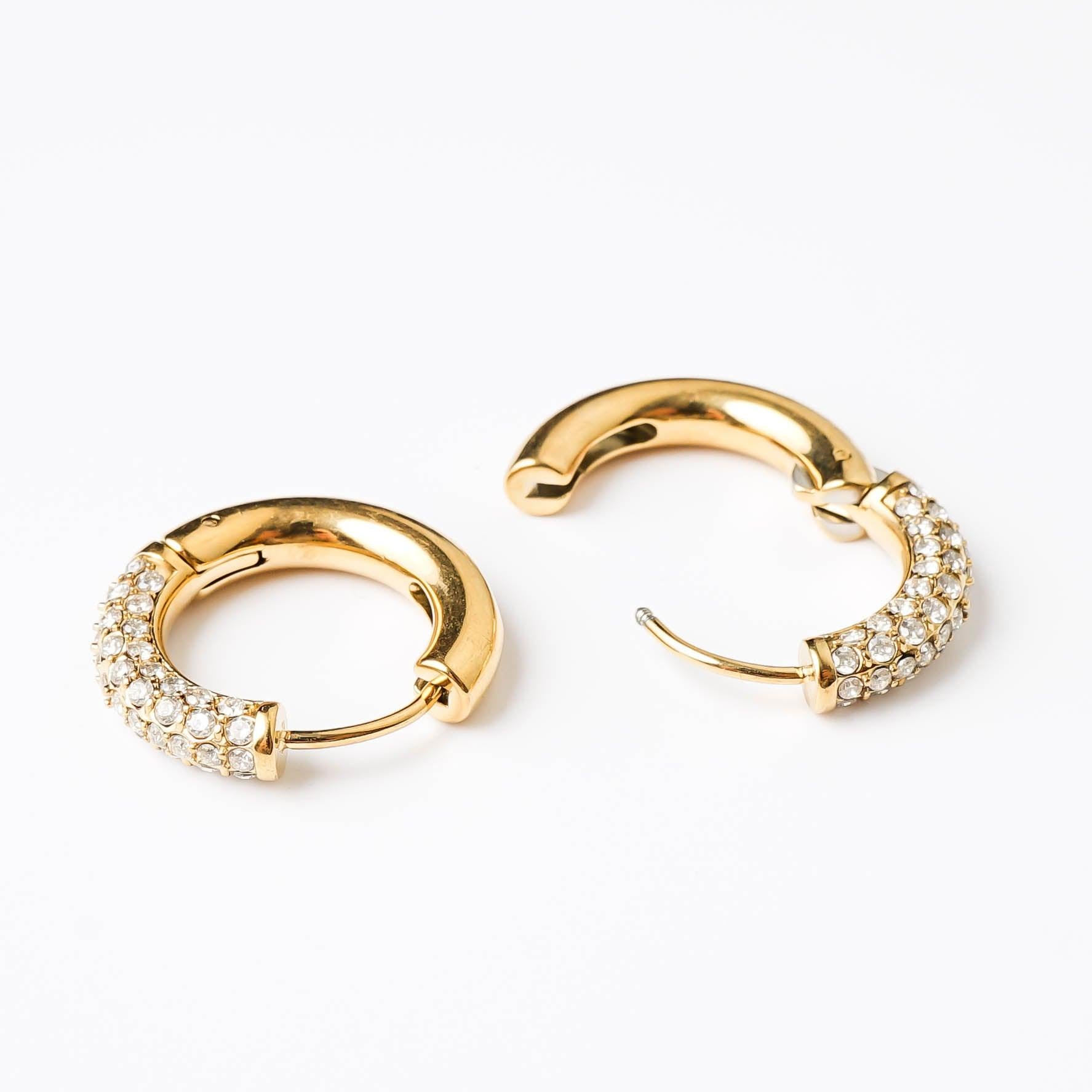 HALF N HALF HOOP best gold plated tarnish and water resistant piece by Irish Jewellery brand - Lynott Jewellery