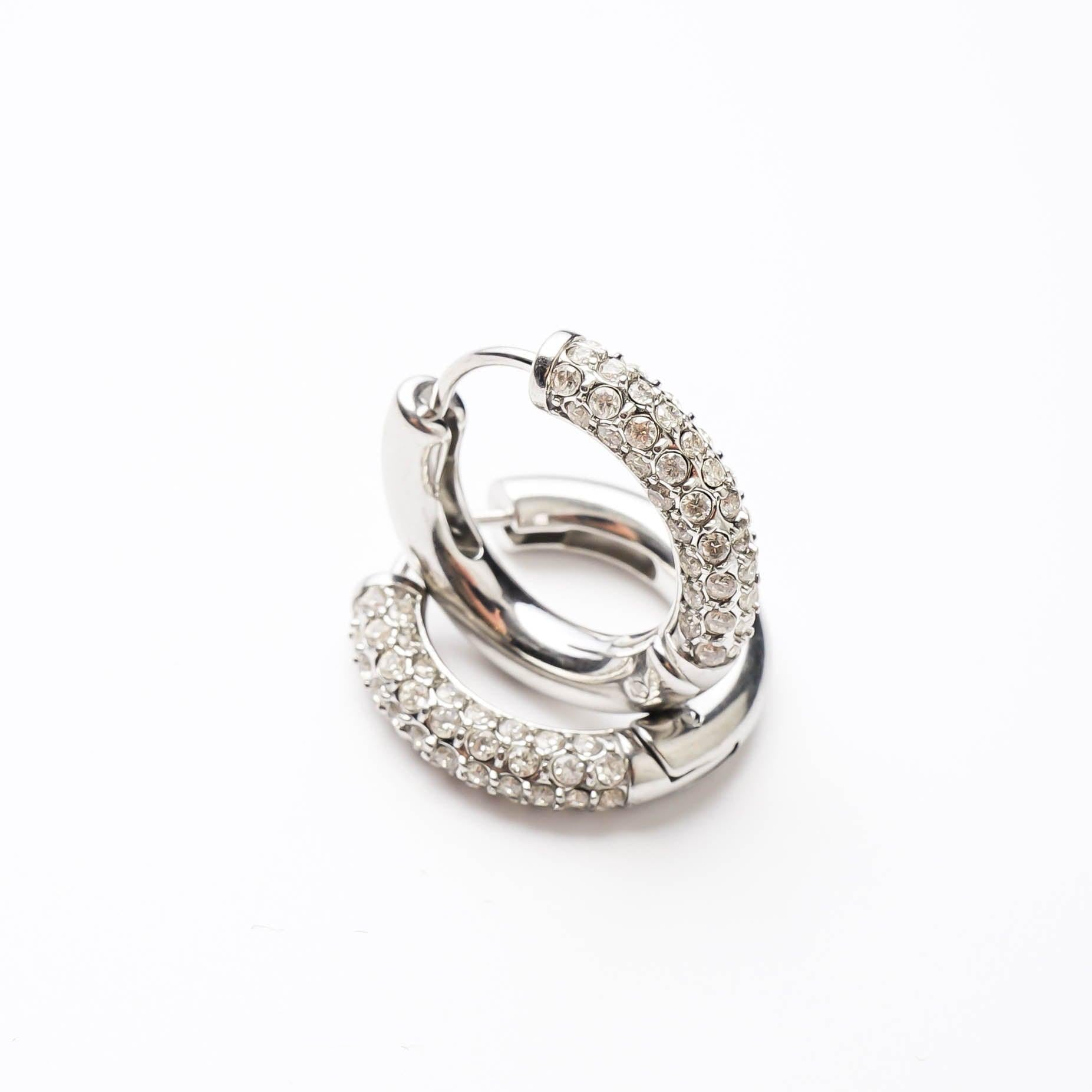 HALF N HALF HOOP best gold plated tarnish and water resistant piece by Irish Jewellery brand - Lynott Jewellery