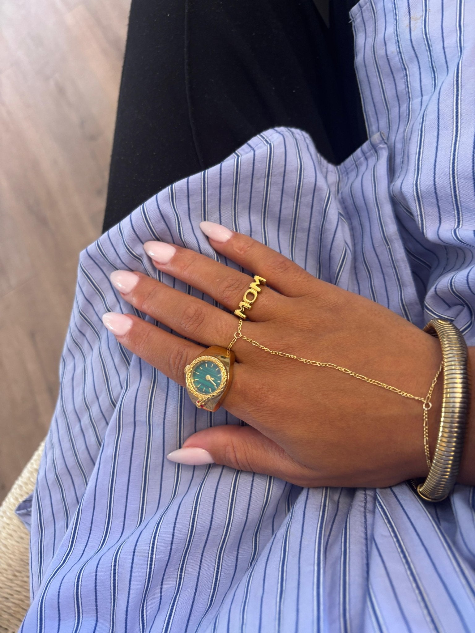 WANDERER BANGLE best gold plated tarnish and water resistant piece by Irish Jewellery brand - Lynott Jewellery