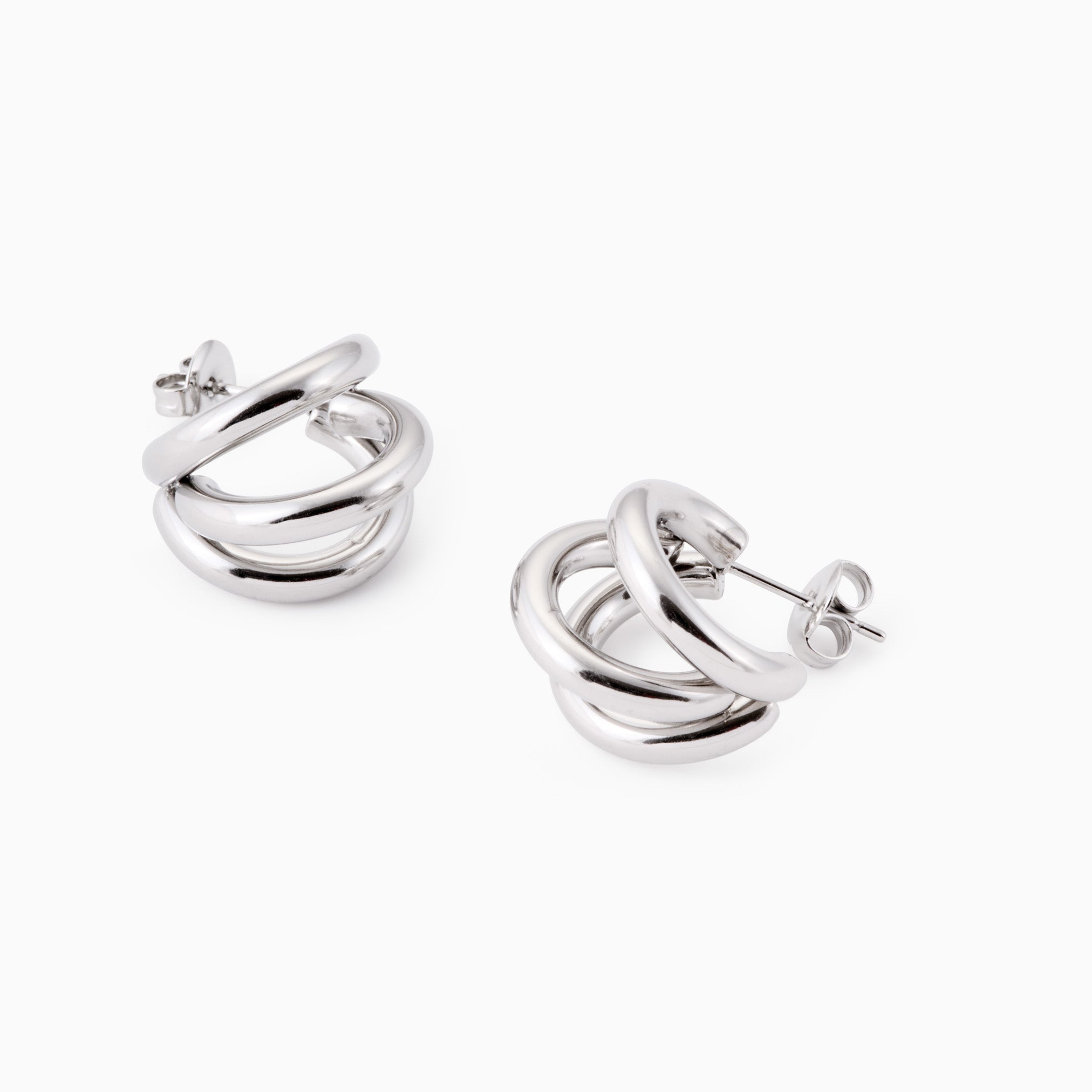 TRIO BAR HOOP best gold plated tarnish and water resistant piece by Irish Jewellery brand - Lynott Jewellery