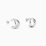 TRIO BAR HOOP best gold plated tarnish and water resistant piece by Irish Jewellery brand - Lynott Jewellery