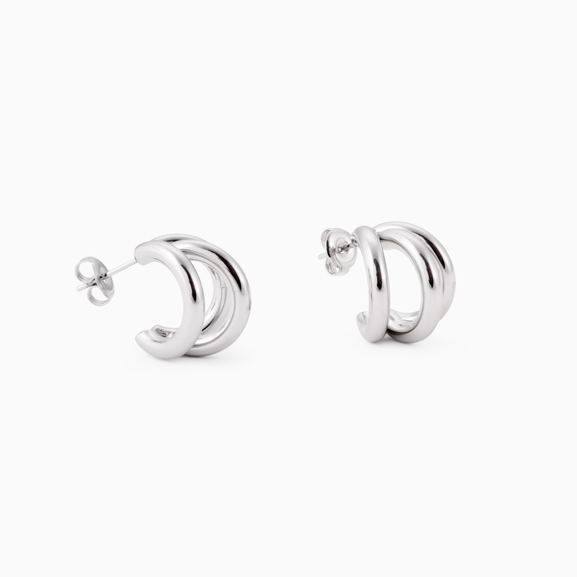 TRIO BAR HOOP best gold plated tarnish and water resistant piece by Irish Jewellery brand - Lynott Jewellery