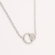CIRCLE LINK NECKLACE best gold plated tarnish and water resistant piece by Irish Jewellery brand - Lynott Jewellery
