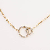 CIRCLE LINK NECKLACE best gold plated tarnish and water resistant piece by Irish Jewellery brand - Lynott Jewellery